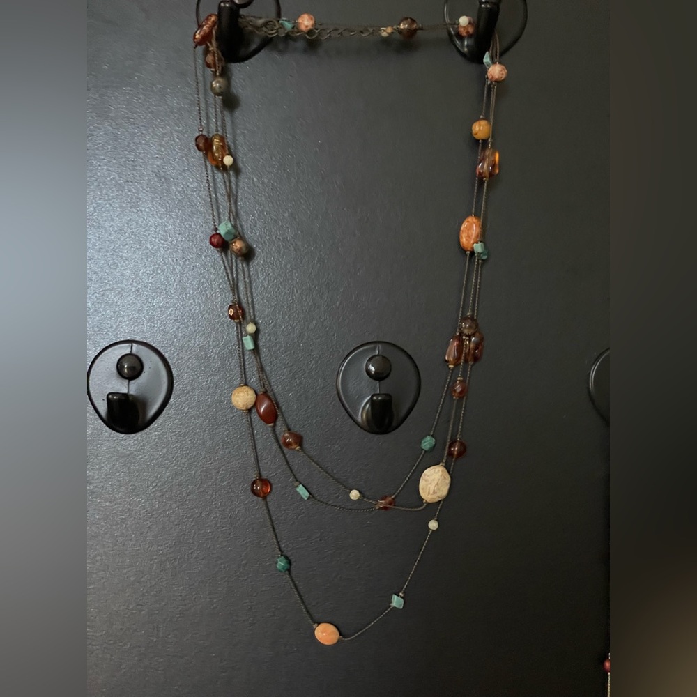 Necklace, ~35” long (17” dbl up)
